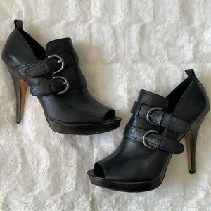 COACH ALEXIA PLATFORM ANKLE BOOTIE HEELS